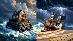 A parábola da Casa Construída sobre a Rocha (também chamada de "Os dois alicerces", "Os dois construtores" ou "Os dois fundamentos") é o fechamento poderoso do Sermão da Montanha em Mateus 7:24-27.