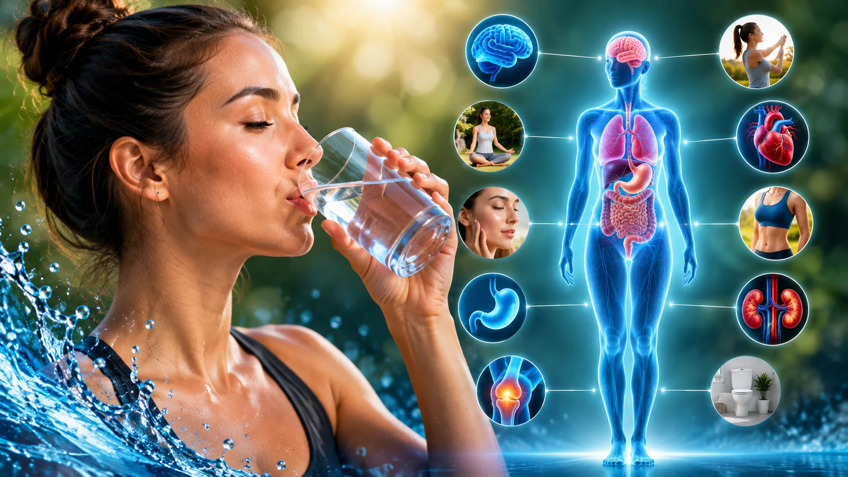 O que acontece com o corpo ao beber mais água diariamente?