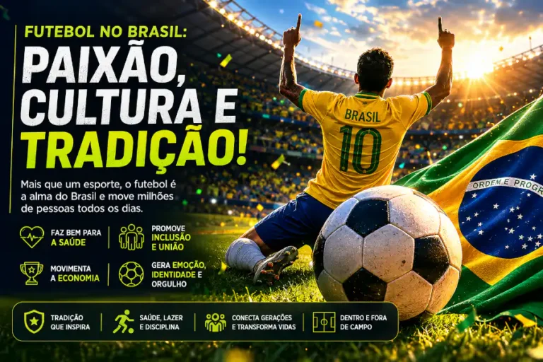 Descubra por que o futebol continua sendo o esporte mais popular do Brasil, sua história, impacto social, benefícios e curiosidades.