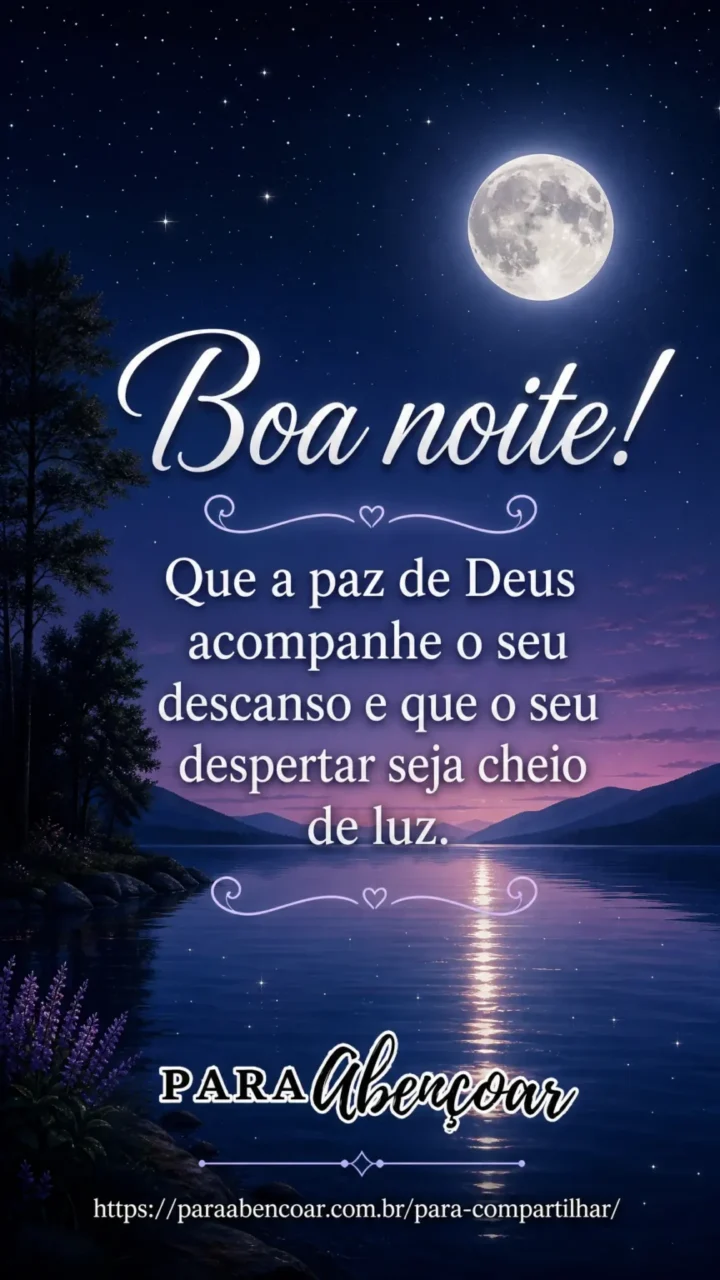Site Para Abençoar - Mensagem de Boa Noite - 01