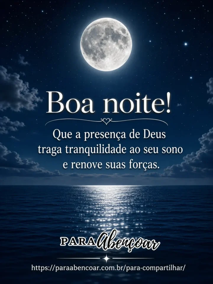 Site Para Abençoar - Mensagem de Boa Noite - 08