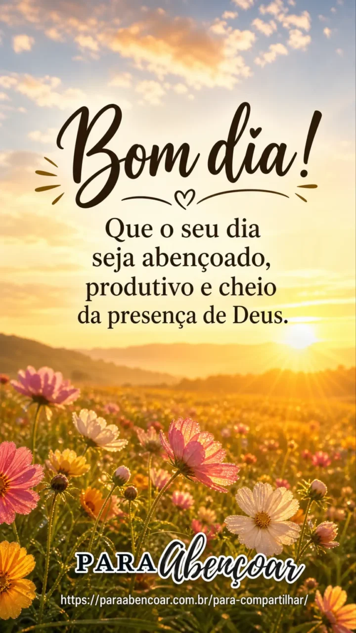 Site Para Abençoar - Mensagem de Bom Dia - 01