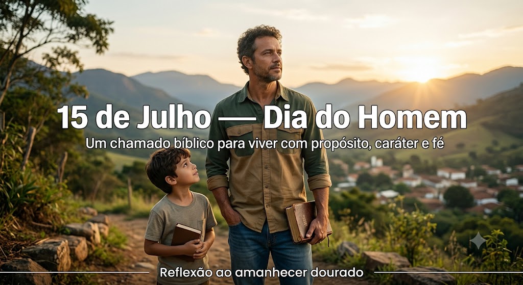 15 de Julho: Dia do Homem e o verdadeiro significado segundo a Bíblia