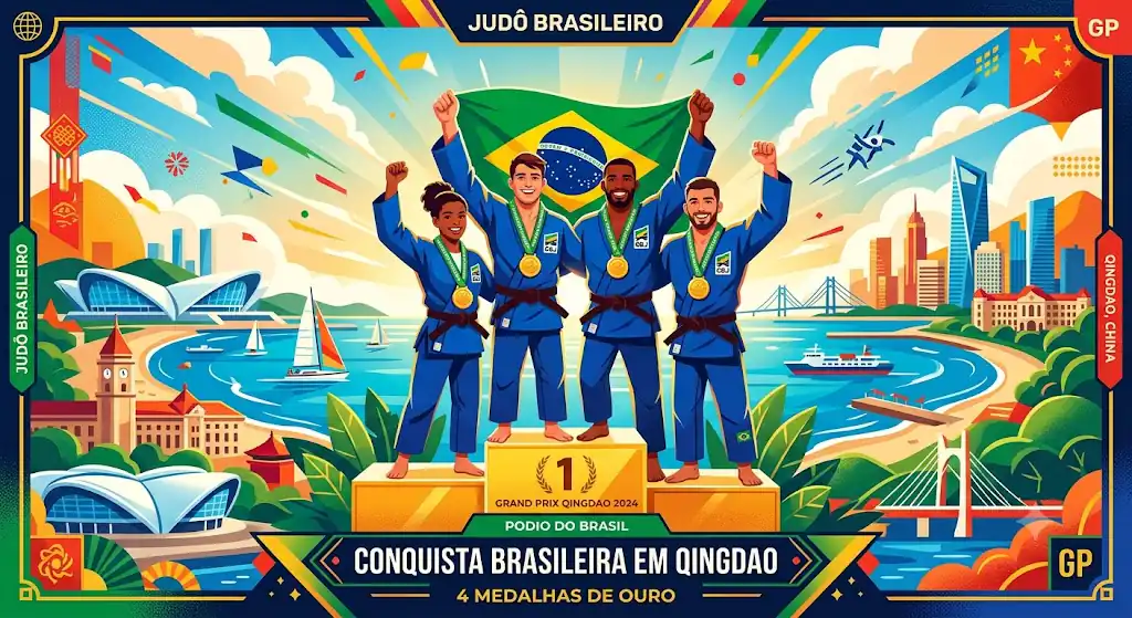 Quantas medalhas o Brasil ganhou no Grand Prix de Judô de Qingdao? Veja resultados