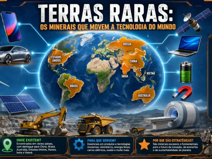 Terras Raras: o tesouro escondido que movimenta a tecnologia mundial